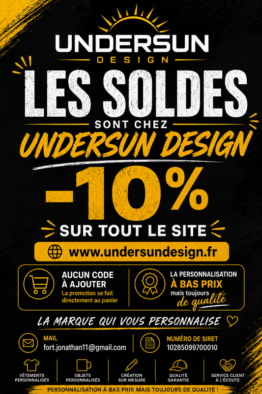 LES SOLDES D'ÉTÉ SONT LÀ CHEZ UNDERSUN DESIGN ! - Undersun Design