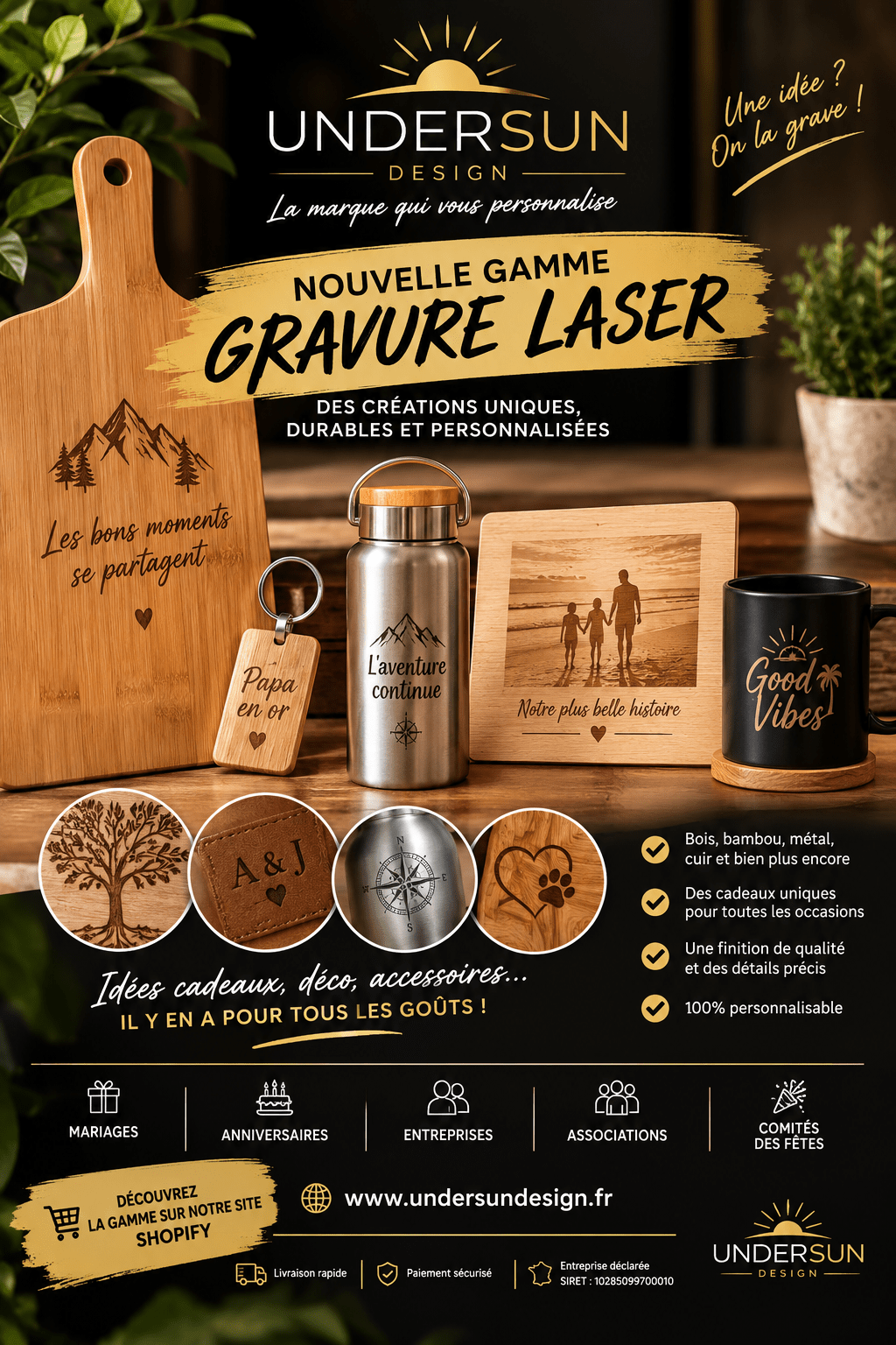✨ Undersun Design dévoile sa nouvelle gamme de gravure laser 🪵 - Undersun Design