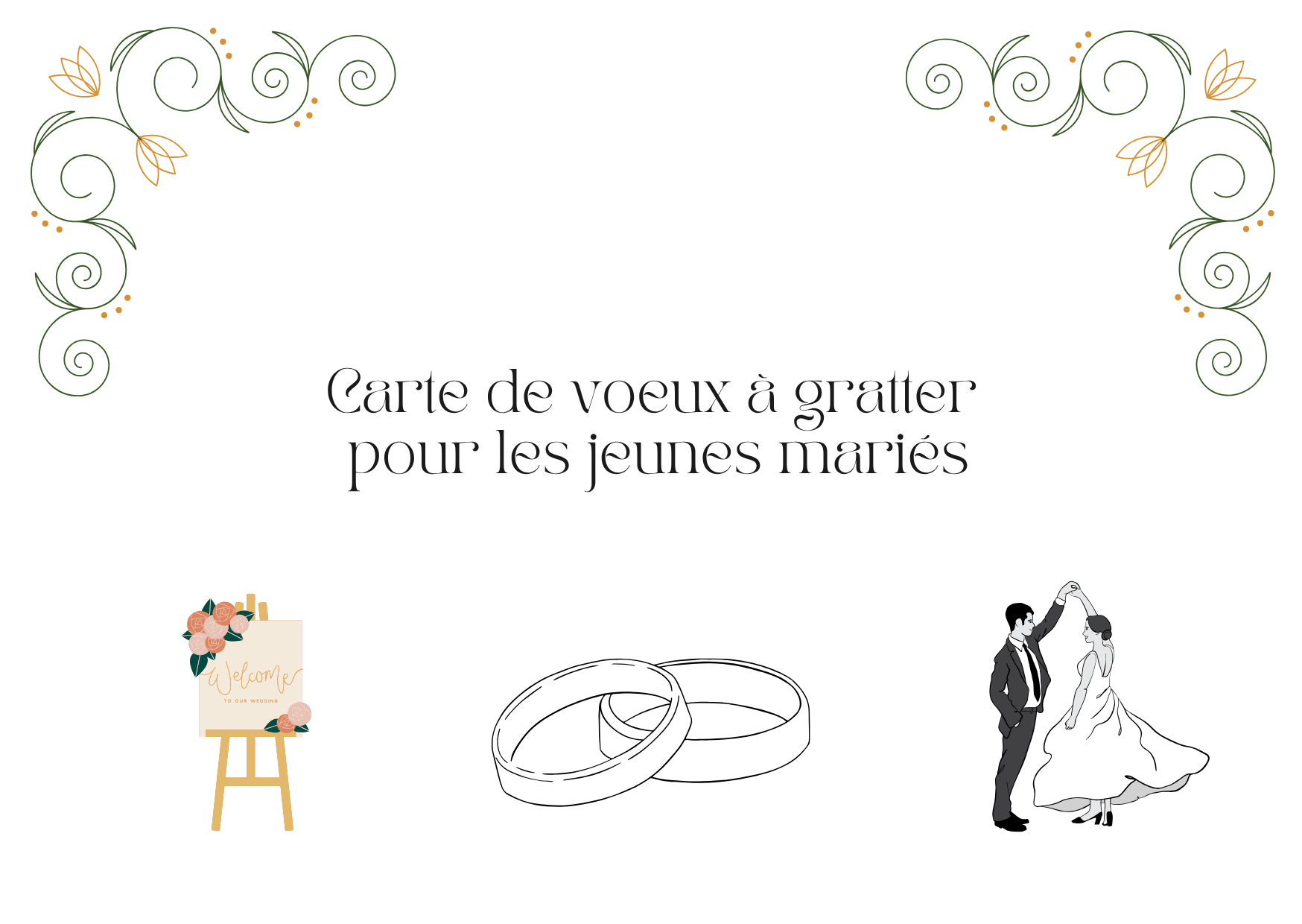 Carte Personnalisée avec étiquette à gratter – Révélez un Message Caché