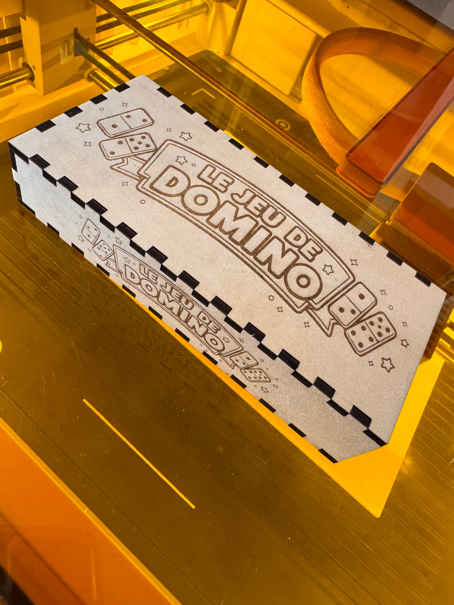 🎲 Jeu de dominos en bois création artisanale 🪵
