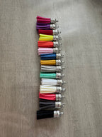 Porte-clés personnalisable avec pompon coloré au choix