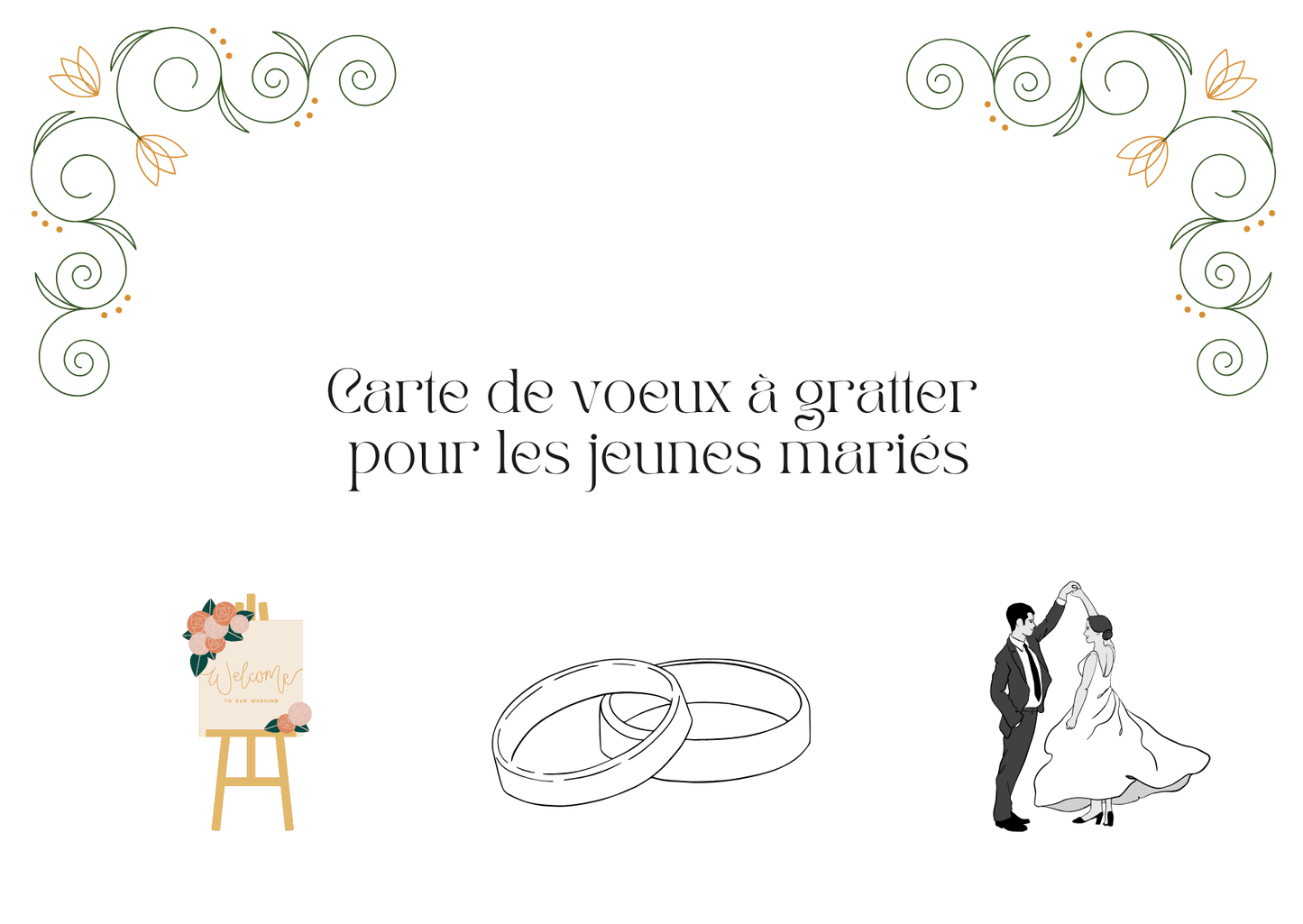 Carte Personnalisée avec étiquette à gratter – Révélez un Message Caché - Undersun Design
