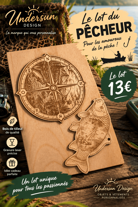 🎣 OFFRE SPÉCIALE PÊCHEURS – LE LOT DU PÊCHEUR - Undersun Design