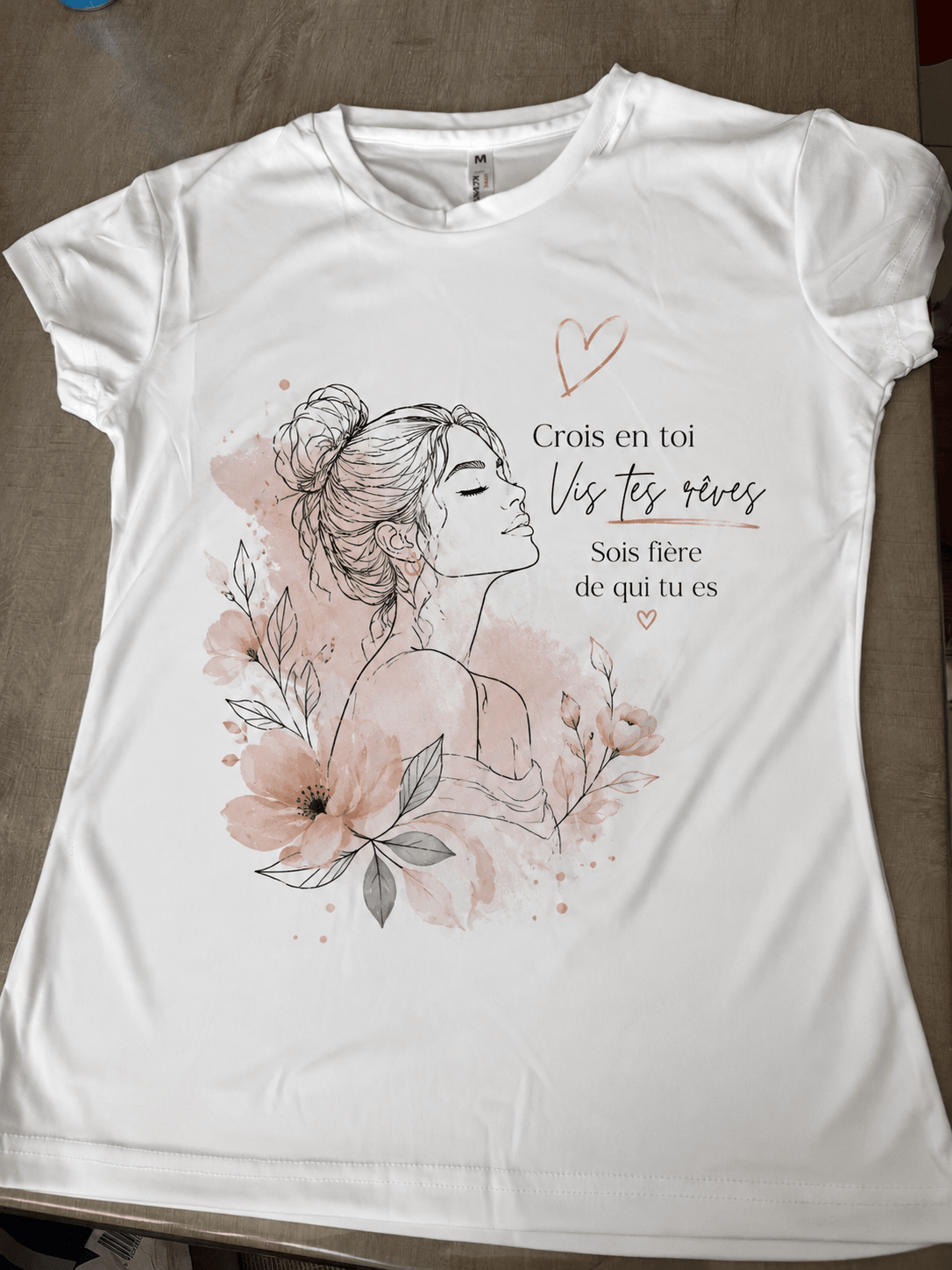 T-shirt femme blanc à personnalisé - Undersun Design
